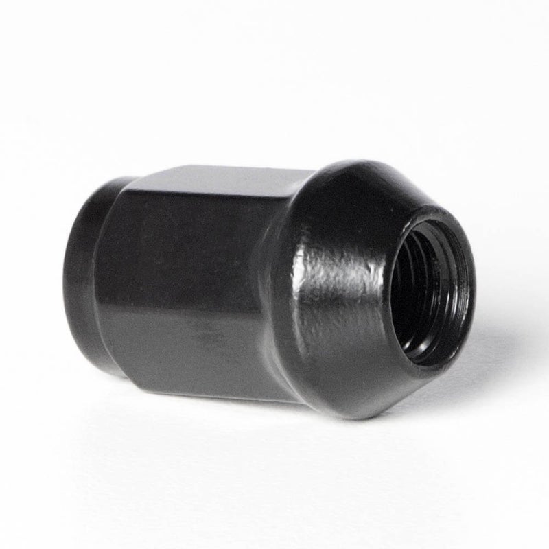 Circuit Performance 7/16" Black Closed End Bulge Acorn Lug Nuts Cone Seat Forged Steel (24 Pieces) - Image 4